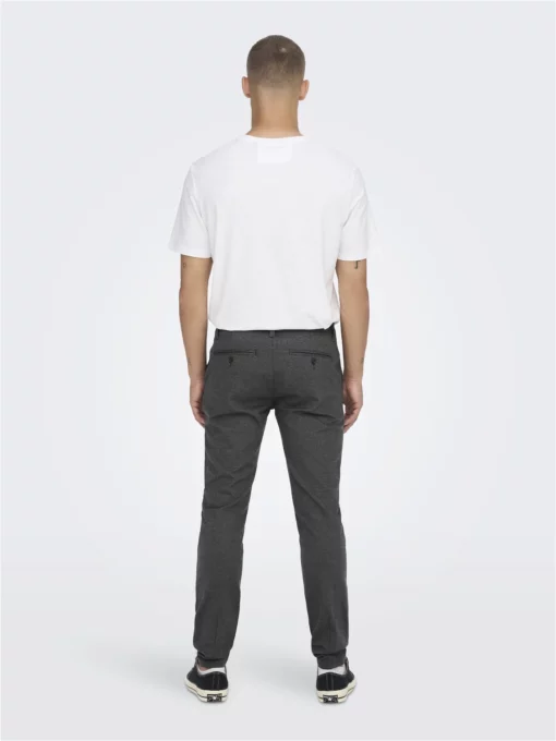 Only & Sons Mark Herringbone Pants Black