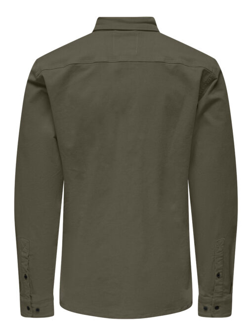 Only & Sons Michael Corduroy Shirt Olive Night