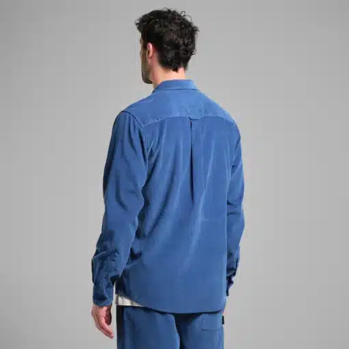 Dedicated Shirt Varberg Corduroy True Blue