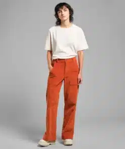 Dedicated Workwear Pants Vara Corduroy Cinnamon Orange
