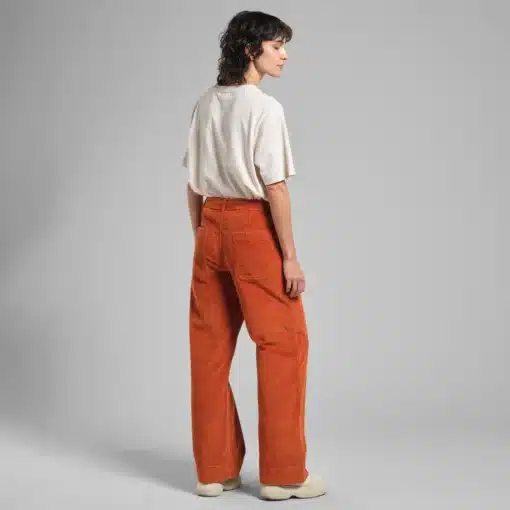 Dedicated Workwear Pants Vara Corduroy Cinnamon Orange