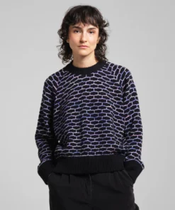 Dedicated Sweater Husie Honey Comb Black