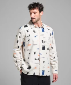 Dedicated Shirt Rute Flannel In The Woods Oat White