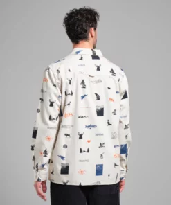 Dedicated Shirt Rute Flannel In The Woods Oat White