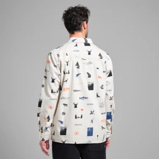 Dedicated Shirt Rute Flannel In The Woods Oat White
