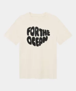 T-shirt Gustavsberg Hemp For the Ocean Vanilla White