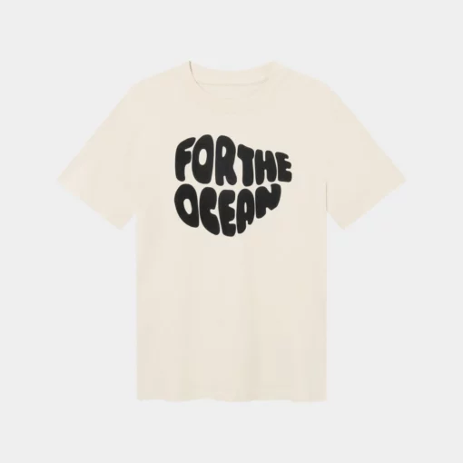 T-shirt Gustavsberg Hemp For the Ocean Vanilla White