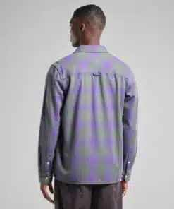 Dedicated Shirt Rute Flannel Shadow Check Purple