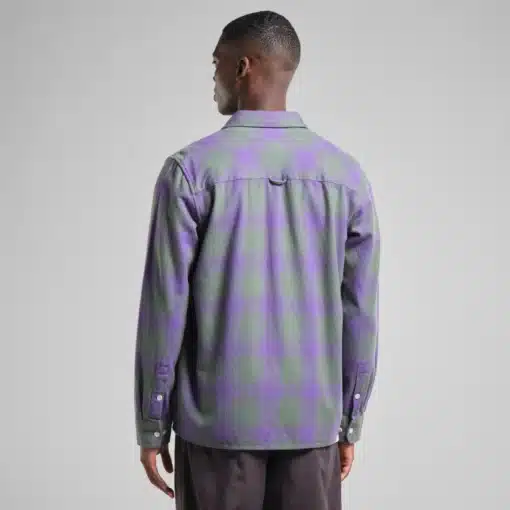 Dedicated Shirt Rute Flannel Shadow Check Purple