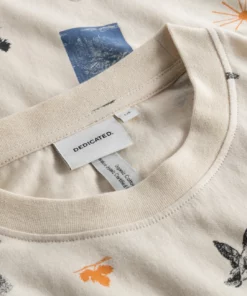 Dedicated T-shirt Stockholm In The Woods Oat White