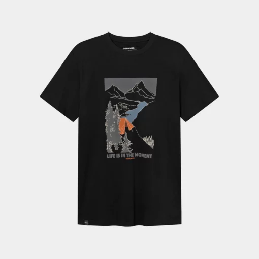 Dedicated T-shirt Stockholm Camping Moments Black