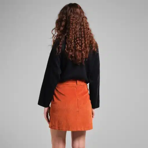Dedicated Skirt Majorna Corduroy Cinnamon Orange
