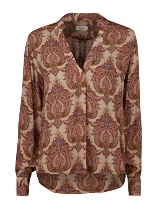 Stenströms Ivory Pink Patterned Blouse