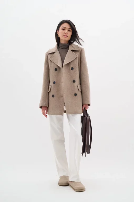 InWear Perry Sailor Coat Sandy Grey Melange