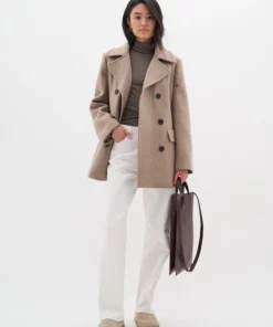 InWear Perry Sailor Coat Sandy Grey Melange