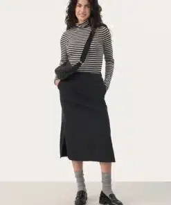 Part Two Efinas Rollneck T-shirt French Oak Stripe