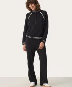 Part Tw Lavinia Sporty Cardigan Black
