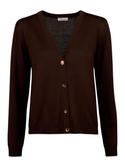 Stenströms Imelda Brown Merino Wool Cardigan