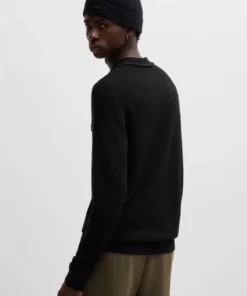 Hugo Sastoon Zip Knit Black