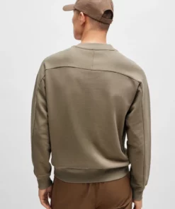 Boss Pocket Cargo Sweatshirt Light Brown