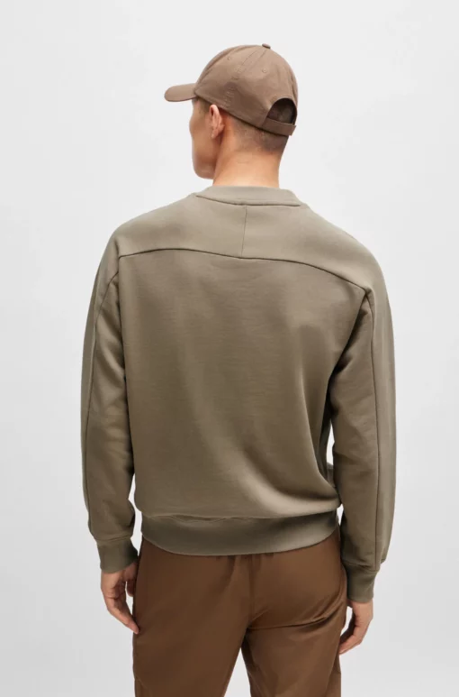 Boss Pocket Cargo Sweatshirt Light Brown