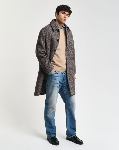 Gant Casual Cotton Sweater Khaki Melange