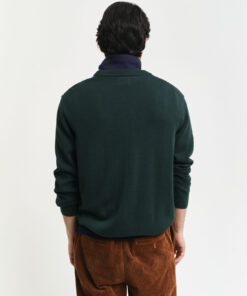 Gant Badge C-Neck Sweater Tartan Green