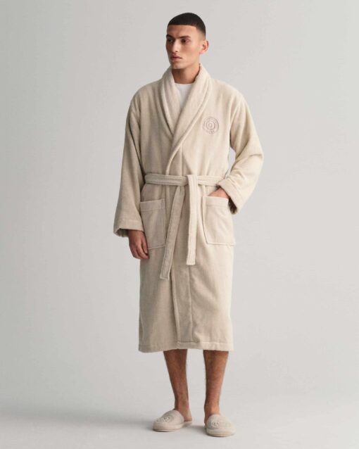 Gant Home Crest Robe Putty