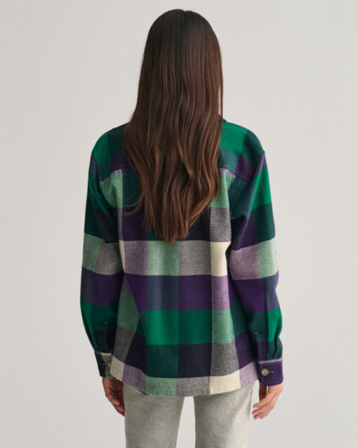 Gant Teens Unisex Fit Shield Overshirt Pansy Purple
