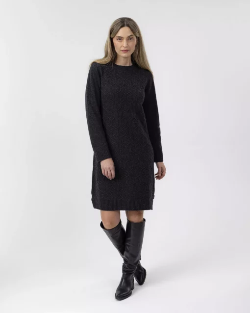 Holebrook Antonia Dress Anthracite Melange