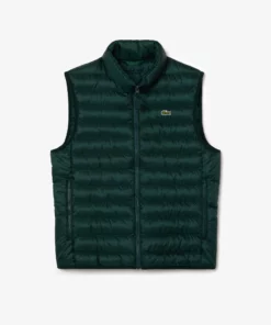 Lacoste Water Repellent Puffed Vest Sinople Green