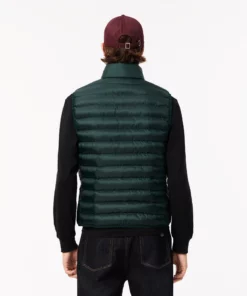Lacoste Water Repellent Puffed Vest Sinople Green