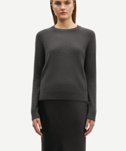 Samsøe Samsøe Boston O-Neck Black Oyster