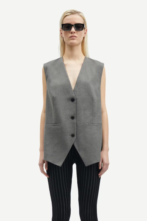 Samsøe Samsøe Saleni Vest Grey Melange