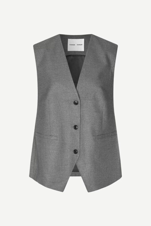 Samsøe Samsøe Saleni Vest Grey Melange