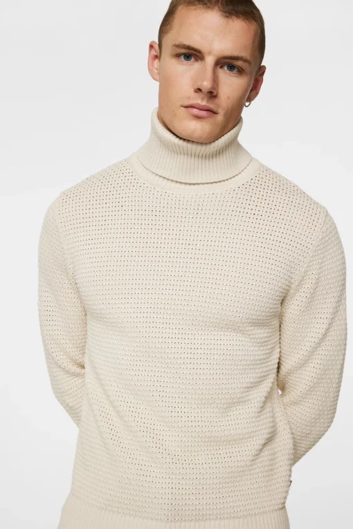 J.Lindeberg Olivero Turtleneck Sweater Moonbeam