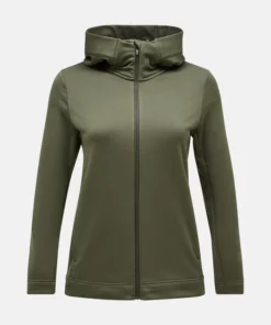Peak Performance Rider Tech Zip Hood Women Pine Needle