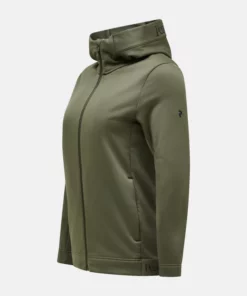 Peak Performance Rider Tech Zip Hood Women Pine Needle