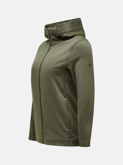 Peak Performance Rider Tech Zip Hood Women Pine Needle