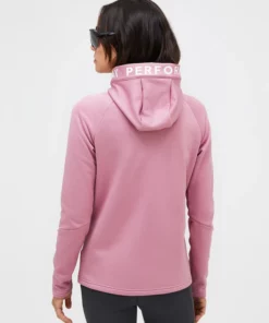 Peak Performance Rider Zip Hood Women Bitter Root