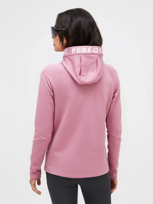 Peak Performance Rider Zip Hood Women Bitter Root