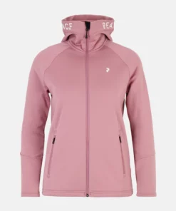 Peak Performance Rider Zip Hood Women Bitter Root