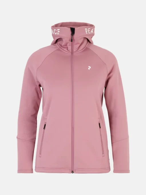 Peak Performance Rider Zip Hood Women Bitter Root