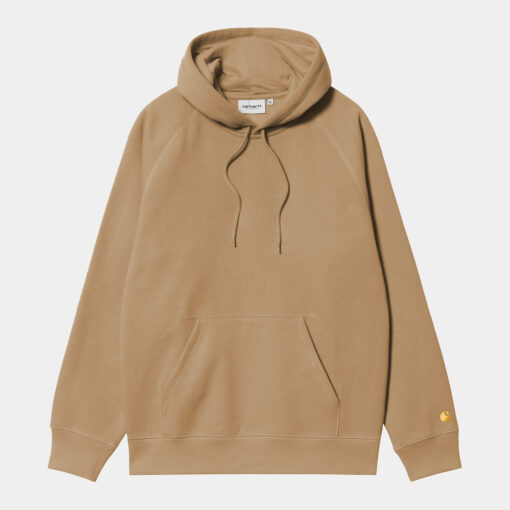Carhartt WIP Hooded Chase Sweat Peanut/Gold