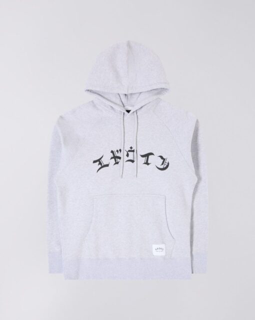 Edwin High Life Low Levels Hoodie Grey Marl