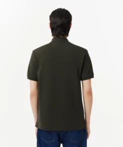 Lacoste Original L.12.12 Petit Pique Cotton Polo Shirt Dark Khaki Green