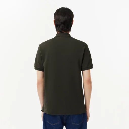 Lacoste Original L.12.12 Petit Pique Cotton Polo Shirt Dark Khaki Green