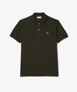 Lacoste Original L.12.12 Petit Pique Cotton Polo Shirt Dark Khaki Green