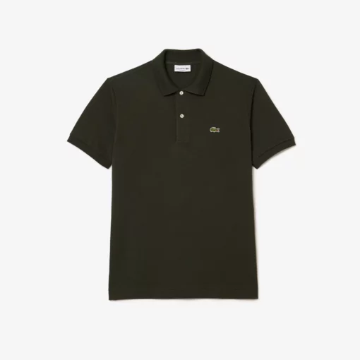 Lacoste Original L.12.12 Petit Pique Cotton Polo Shirt Dark Khaki Green