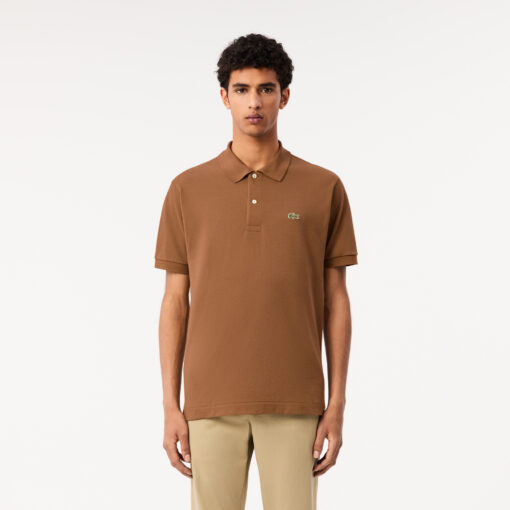 Lacoste Original L.12.12 Petit Pique Cotton Polo Shirt Brown